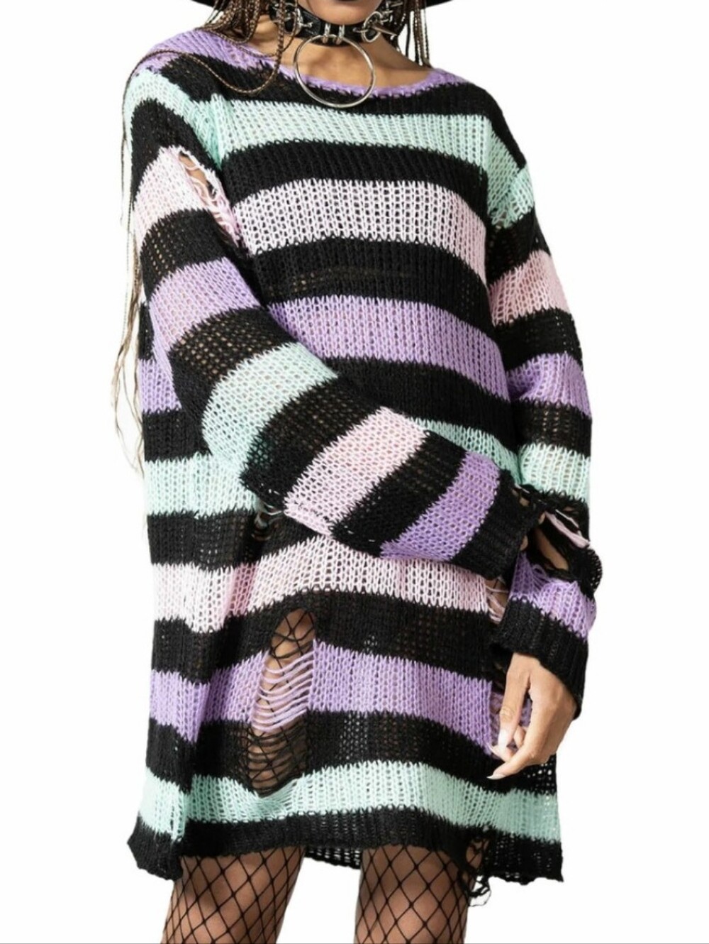 Killstar Liqorice Knit Sweater Multi